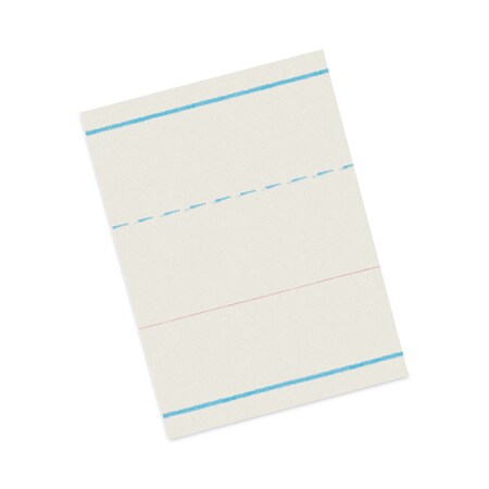 Pacon Multi-Program Handwriting Paper, 30 lb, 1 1/8" Long Rule, Two-Sided, 8 x 10.5,500PK ZP2610